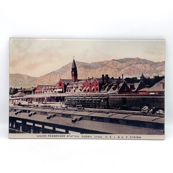 Vintage Ogden Passenger Station UT Museum Display Postcard Print Matte Finish - Picture 1 of 8